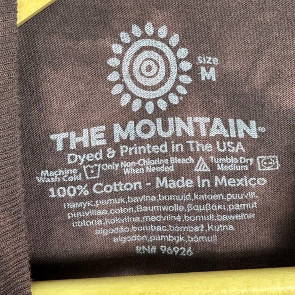 The Mountain Monkey Face Brown T-Shirt Size Medium Short Sleeve Crew Neck Tee M - Picture 2 of 10
